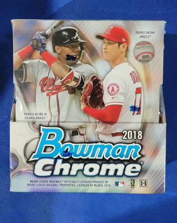 2018 Bowman Chrome Hobby Box...Otani Rookies..autos and paralells 