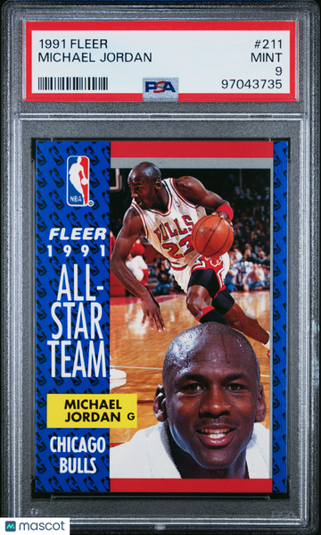 1991 Fleer Michael Jordan #211 PSA 9
