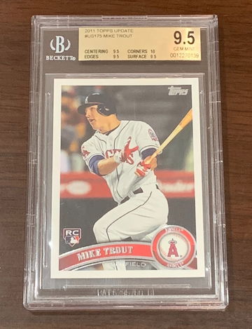 2011 Topps Update Mike Trout BGS 9.5