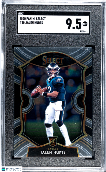 2020 Panini Select Jalen Hurts #50 SGC 9.5
