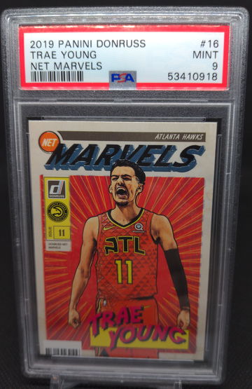 2019 Panini Donruss Net Marvels #16 Trae Young PSA 9