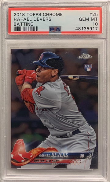 2018 Topps Chrome Rafael Devers #25 Rookie PSA 10