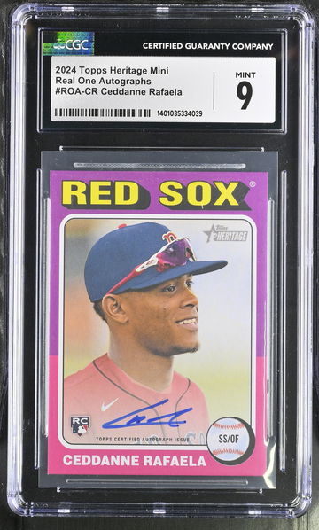 2024 TOPPS CEDDANNE RAFAELA HERITAGE MINI REAL ONE AUTOGRAPHS #ROA-CR CGC 9 BL.D1.09
