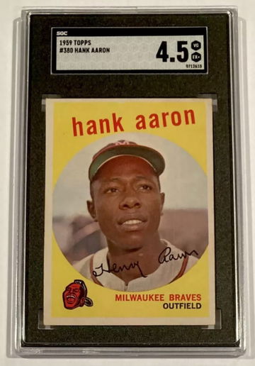 1959 Topps #380 Hank Aaron SGC 4.5 