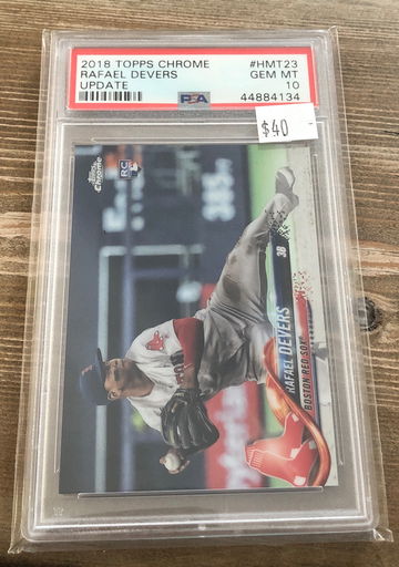 2018 Topps chrome update Rafael devers psa 10 rookie