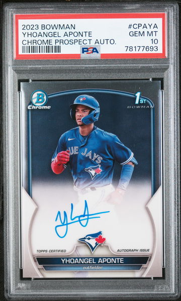 2023 Bowman Chrome Yhoangel Aponte #CPA-YA Auto PSA 10
