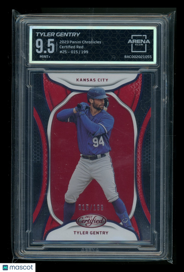 2023 Panini Chronicles Certified Red Tyler Gentry #25 /199 Arena Club 9.5