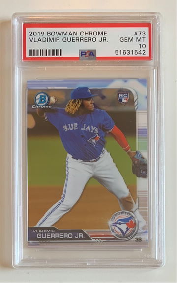 Vladimir Guerrero Jr, 2019 Bowman Chrome, PSA 10