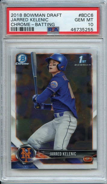 Jarred Kelenic Chrome Draft PSA 10 NEP