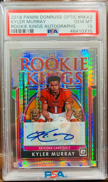 2019 Panini Donruss Optic Rookie Kings Autograph Kyler Murray PSA 10