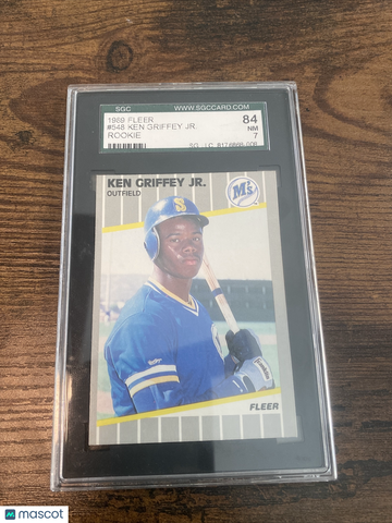 1989 Fleer Ken Griffey Jr #548 Rookie PSA 7