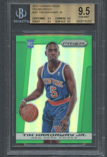 2013 Prizm Green TIM HARDAWAY JR RC #287 BGS 9.5