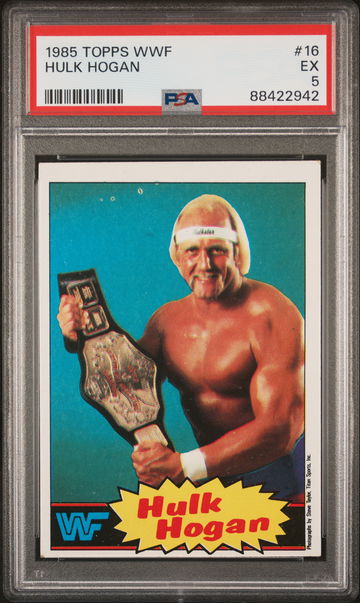 1985 Topps WWF Hulk Hogan #16 PSA 5