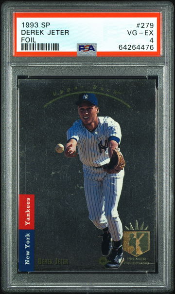 💎🚨 1993 Upper Deck SP Foil #279 DEREK JETER RC Rookie |PSA 4| RARE HOF 👻⚾️