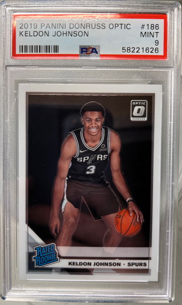 2019 panini donriss optic Nelson Johnson rc rated rookie psa 9