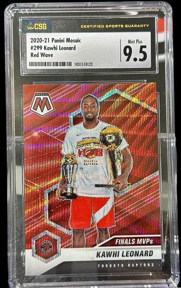 2020 Panini Mosaic Kawhi Leonard Red Wave