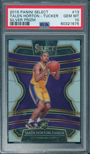 2019 Select Talen Horton-Tucker #13 Silver Prizm PSA 10