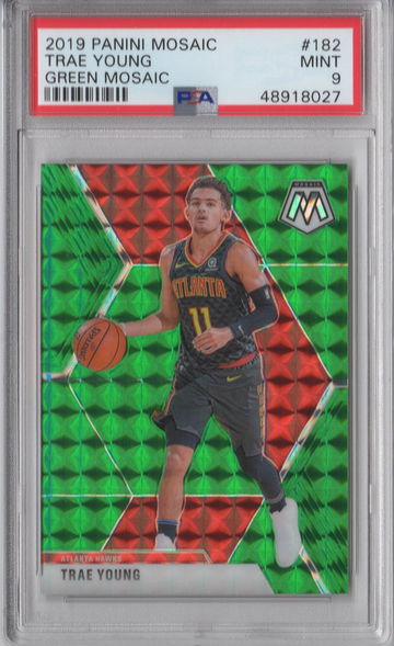 2019 Mosaic Trae Young GREEN MOSAIC PSA 9