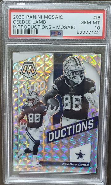 CeeDee Lamb 2020 panini mosaic 10 gem 💎 mint