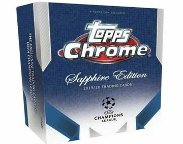 2019-20 Topps Chrome UEFA Sapphire Soccer Box Sealed