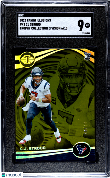 2023 Panini Illusions CJ Stroud #43 Trophy Collection Division SGC 9