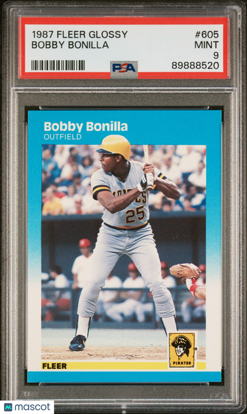 1987 Fleer Glossy Bobby Bonilla #605 PSA 9