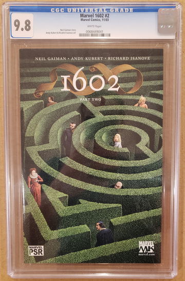 Marvel 1602 #2 CGC 9.8 WHITE PAGES 2003 NM/MT
