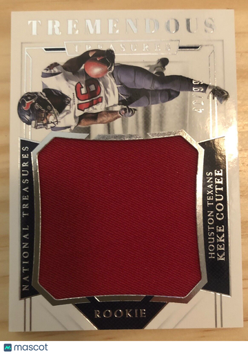 Keke Coutee 2018 Panini National Treasures Tremendous Rookies #42/99 Texans RC