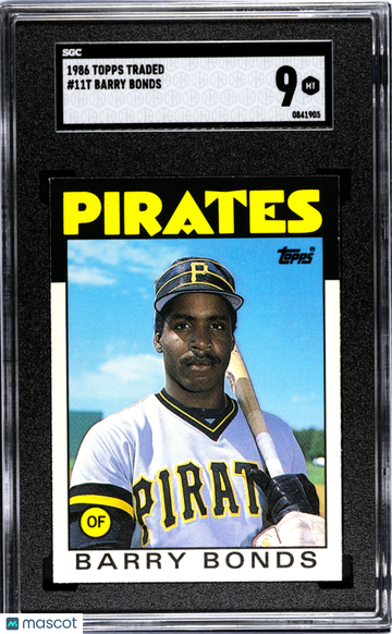 1986 Topps Traded Barry Bonds #11T SGC 9