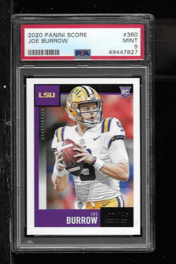2020 SCORE JOE BURROW #360 PSA 9