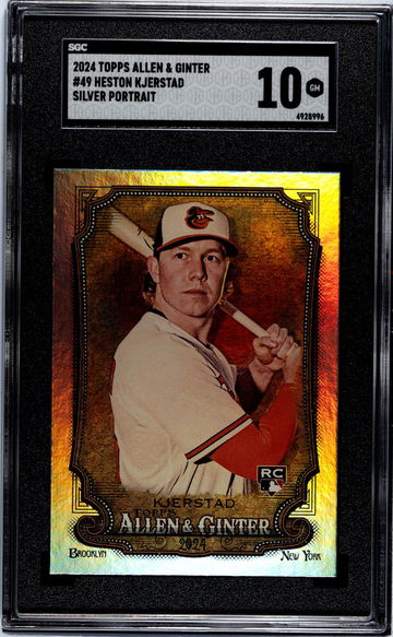 2024 Topps Allen & Ginter #49 Heston Kjerstad Silver Portrait SGC 10