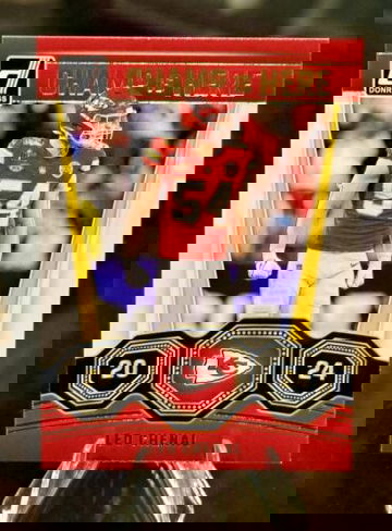 2024 Donruss #12 LEO CHENAL Champ is Here Kansas City Chiefs Super Bowl