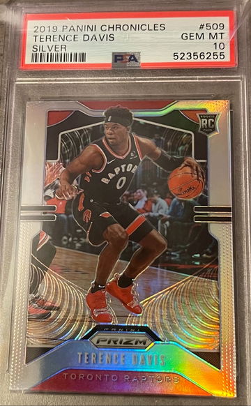 2019 Panini Chronicles Basketball Terence Davis Silver Prizm #509 PSA 10