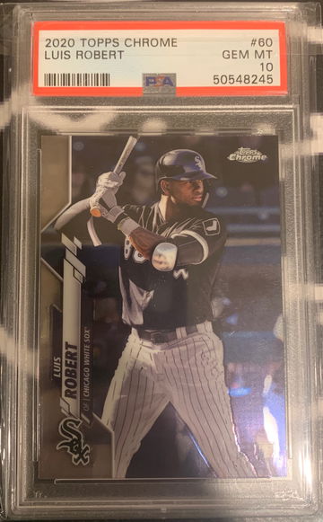 2020 Topps Chrome Luis Robert PSA 10 Gem Mint