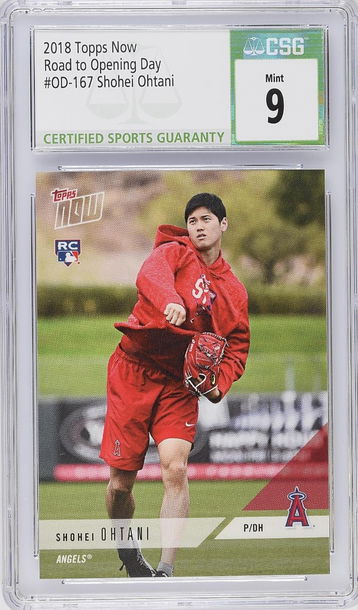 Shohei Ohtani 2018 Topps Now Road to Opening Day #167 RC CSG9 Mint