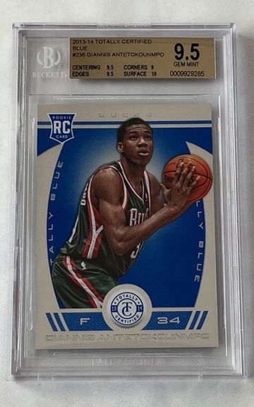 2013-14 Totally Certified Blue Giannis Antetokounmpo # 236 Rookie 23/49