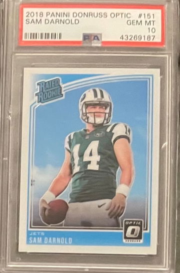 2018 PANINI DONRUSS OPTIC SAM DARNOLD #151 PSA 10 GEM MINT
