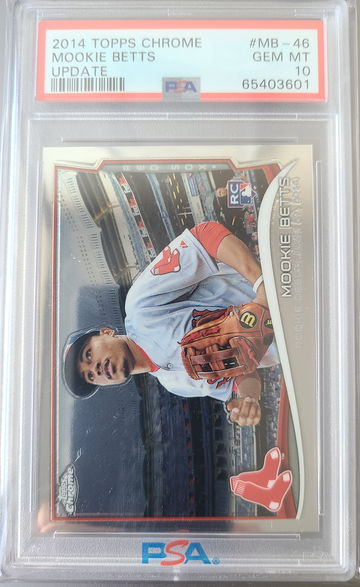 2014 Topps Chrome Update Mookie Betts PSA 10