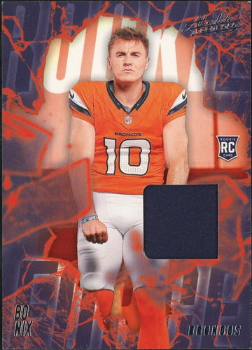 2024 Panini Absolute Football Rookie Force Bo Nix #RF-BNX RC Patch