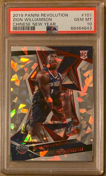 2019 Revolution Chinese New Year Zion Williamson RC PSA 10
