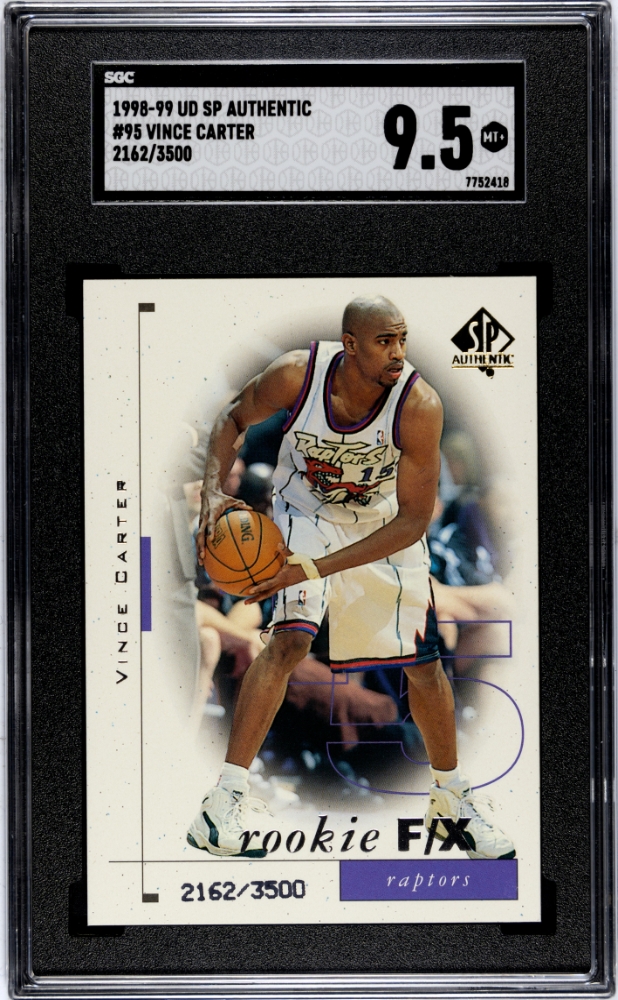 Vince Carter 1998-99 Upper Deck SP Authentic #95 SGC 9.5 /3500 Rookie RC