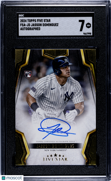 2024 Topps Five Star Jasson Dominguez #FSA-JD Autograph SGC 7