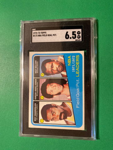 1972 73 Topps #173 NBA Field Goal Pct. EX NM