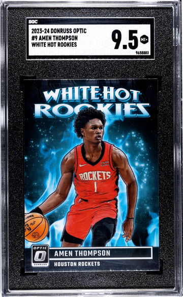 2023-24 Donruss Optic #9 Amen Thompson White Hot Rookies SGC 9.5