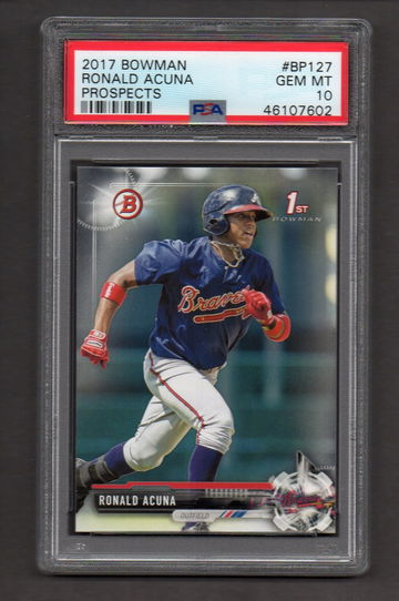 2017 Bowman Prospects #127 Ronald Acuna Jr PSA 10 RC Rookie