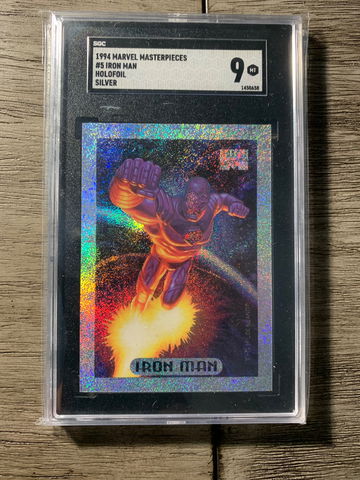 1994 Marvel Masterpieces Iron Man “Holofoil” SGC 9
