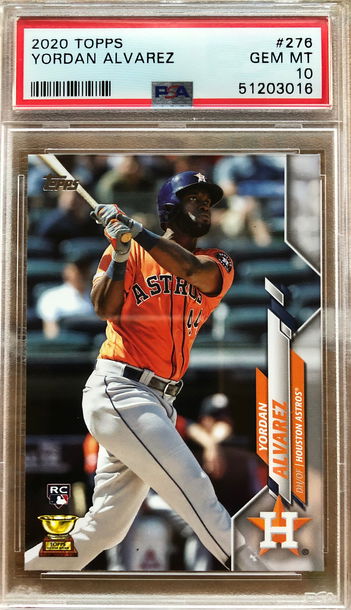 2020 Topps Yordan Alvarez PSA 10