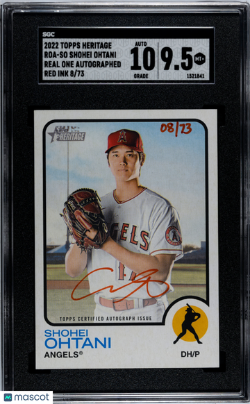 2022 Topps Heritage Shohei Ohtani #ROA-SO SGC 9.5