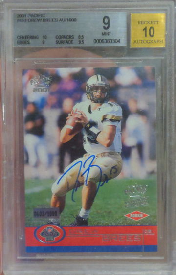 2001 Pacific Drew Brees #453 0602/1000