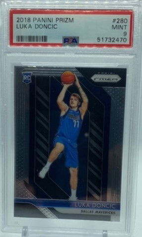 2018 Luka Doncic Prizm #280 PSA 9
